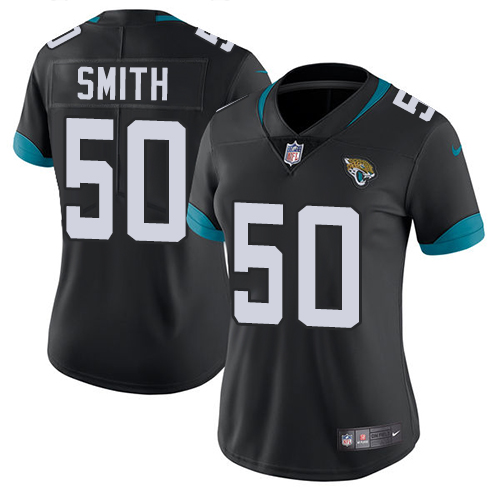 Nike Jacksonville Jaguars #50 Telvin Smith Black Team Color Women Stitched NFL Vapor Untouchable Limited Jersey->women nfl jersey->Women Jersey